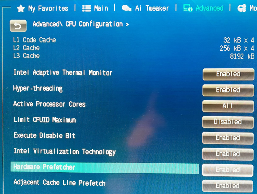 Povolení virtualizace na platformě Intel